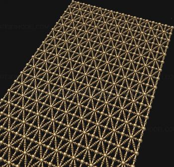 Geometrical panel (PGM_0192) 3D model for CNC machine